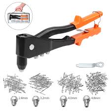 We discussed in details here. Heavy Duty Hand Pop Riveter Gun Kit 200pcs Rivets Repair Tools Riveter Set Uk Ebay