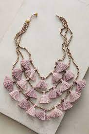anthropologie clothing and accessories for spring poor little it girl fabric jewelry handmade jewelry tassel jewelry
