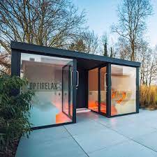 Ein saunahaus nach maß ist daher bestens für jeden garten geeignet. Saunahaus Mit Dusche Outdoor Vision Ii Optirelax