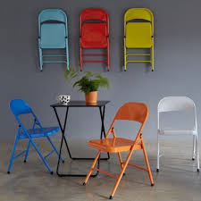 Macadam Orange Metal Folding Chair Buy Now At Habitat Uk Folding Chair Metal Folding Chairs Folding Dining Chairs