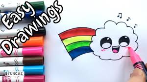 Trying to pass off the work of another artist as your own is plagiarism, but emulating the work of accomplished illustrators is an observational exercise that can help you improve your drawing skills. Easy Drawings How To Draw Cute Kawaii Cloud With Rainbow Color And Draw Step By Step Youtube