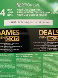 See and discover other items: Xbox Live Gold Trial Xboxone