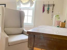 My desk space would be purely for my creative work. Beautiful Farmhouse Master Bedroom With Desk Office Space Lehman Lane