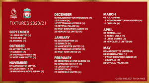 No fixtures found for this date. Liverpool Fc On Twitter Our 2020 21 Premierleague Fixture List Up The Reds Lfc Plfixtures
