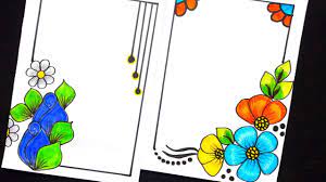 Priya Creations How To Draw Beautiful Flower Design Project File Decoration Border Design For School Project Facebook One of my very favorite projects from our little patio makeover was this river rock border that we added to. how to draw beautiful flower design project file decoration border design for school project facebook