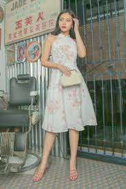 In the mood for cheongsams: Miu Floral Cheongsam Dress In White Mgp