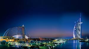 Want to spend some cool days in dubai? Hd Wallpaper Sea Evening Jumeirah Beach Sunset Horizon Dusk Artificial Island Wallpaper Flare