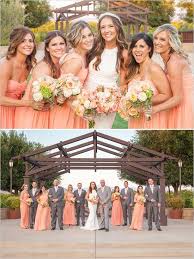 Simple Rustic Winery Wedding Coral Bridesmaid Dresses Rustic Bridesmaid Dresses Peach Bridesmaid Dresses