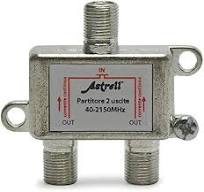 Metronic 013220 Satellite reception Sat splitter 2 inputs 40-2150Mhz  connection F plugs