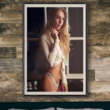 E365 Alexa Breit Sexy Model Movie Star Wall Silk Cloth Poster Art Home  Decoration Gift - AliExpress