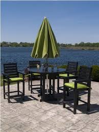 Captain Counter Height Arm Chair This Recycled Plastic Chair Is Maintenance Free But Has The Durability Of A Solid Wood Patio Set Bar Height Patio Set Patio