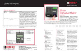 Hirsch Electronics Ruu Gen Controller Access Control System Controllers Datasheet Manualzz