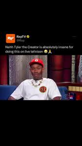 #TylerTheCreator really don’t give AF‼️😂 Via: @Stephen Colbert #RapTV  #tylerthecreatoredits