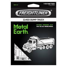 With drive axles rated at 23,000 to 70,000 lbs. Metal Earth Freightliner 114sd Dump Truck
