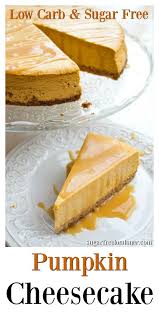 A Creamy And Silky Low Carb Pumpkin Cheesecake Featuring Delicious Autumn Flavour Low Carb Pumpkin Cheesecake Low Carb Recipes Dessert Pumpkin Spice Cheesecake