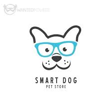 Custom Pre Made Logo Design Smart Dog Logo Pet Logo Dog Logo Design Pet Logo Design Whimsical Logo