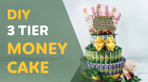 Cara membuat money cake youtube. Ide Hadiah Ulang Tahun Diy Money Cake Dari Uang Kertas Toples Bekas Youtube