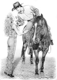 Cherished Pressed Proof Print 20 X 16 Western Artwork Cowboy Art Western Art
