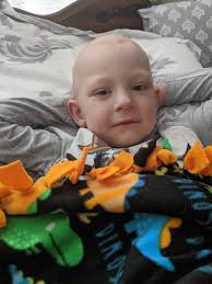 Ian Received his blanket today. Send some prayers and positive vibes that  they can resume his Chemo soon!! Thank you so much for Ian's warm blanket.  It is perfect for days like