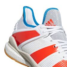 Diese schuhe eignen sich vor allem auf der kreisspieler position. Adidas Stabil X Handballschuhe Herren Weiss Rot Fussballgott24 Himmlisch Shoppen Teuflisch Gunstig
