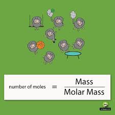 How To Calculate The Number Of Moles The Formula For The Number Of Moles Is Mass Divided By Mola Chemistry Education Chemistry Classroom High School Chemistry