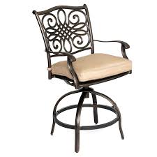 The monaco dining collection transforms any backyard into an on hanover outdoor visit: Hanover Monaco 7 Piece Outdoor High Dining Bar Set With Tile Top Table Natural Oat Walmart Com Walmart Com