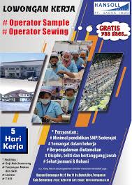 Lowongan kerja pt sanwa screen indonesia via pos. Pt Sadua Indo Postingan Facebook