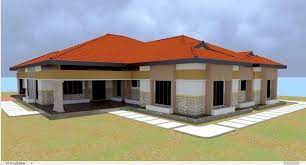 4 Bedroom Bungalow House Plan With With Car Ports Muthurwa Com Bungalow House Plans 4 Bedroom Bungalow House Plans House Roof Design