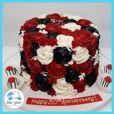 Black And White Ombre Cake Red Black And White Buttercream Rosette Cake Nj Rosette Cake White Rosette Cake Buttercream Rosette Cake