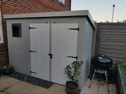 Rustoleum Chalky Finish Garden Furniture Paint Flint Grey With Chalk White Doors Painted Garden Furniture Outdoor Decor Garden Furniture