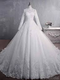Cheap Long Sleeves High Neck Modest Wedding Dresses Online Cheap Brid Loverbridal Gothic Wedding Dress Wedding Dress Fabrics Muslim Wedding Dresses