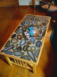 Decorative Gemstones To Make A Decorative Table Agate Decor Agate Table Resin Table
