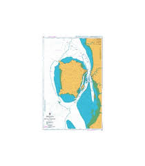 British Admiralty Nautical Chart 1366 Approaches To Pinang Harbour
