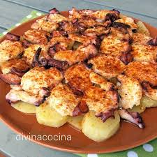 Preparación del pulpo a lo sochantre. Pulpo A La Gallega Receta De Divina Cocina