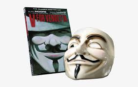 Over the moon with the purchase! V For Vendetta Graphic Novel And Mask Set V For Vendetta Deluxe Collector Set By Alan Moore Png Image Transparent Png Free Download On Seekpng