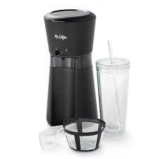 Your coffee maker brews coffee by running hot water through the ground coffee beans. Mr Coffee Iced Coffee Maker With Reusable Tumbler And Coffee Filter Target