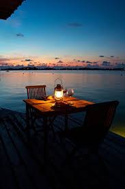 Romantic Dinner On The Dock Lakeside Living Lake Cabins Lake