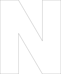 Printable bubble letters to cut out letter and number templates. Download Free Printable Alphabet Templates Letter N Line Art Full Size Png Image Pngkit