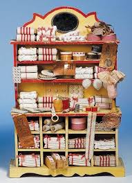 Miniture Linen Shelf Unit Jouets Anciens Jouets Vintage Maison De Poupee