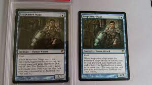 A last indicator, which is mostly present in the latest versions of the cards is the yellowish tint, it seems the printing and sheet checking. Which Magic Card Is Fake The Ungraded Or Psa 10 Graded Mtg Snapcaster Mage Youtube