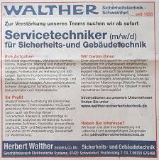 Zwar hat der arbeitgeber durchaus ein weisungsrecht, was den zeitraum des urlaubs angeht, allerdings sollten sie ihren fall tatsächlich. Herbert Walther Gmbh Co Kg Sicherheits Gebaudetechnik Photos Facebook