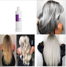 Purple Shampoo Remove No Yellow Lightened Decolored Grey Silver Hair Women Silver Grey Hair Shampoo For Gray Hair Silver Hair