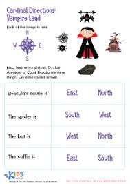This free printable sheet allows each student to create his/her own compass rose, and even fits in some handwriting and spelling practice. Cardinal Directions Printable Free Printable For Kids