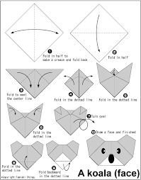 Easy Origami For Kids Koala Face Easy Origami For Kids Origami Easy Origami Instructions For Kids