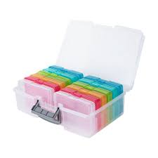 What is the best storage for arts and crafts supplies? Photo And Craft Storage Box Kmart