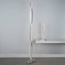 Modern led floor lamps uk. Searchlight Lighting Platt Wave Modern Led Floor Lamp In Polished Chrome Finish 5679cc Lighting From The Home Lighting Centre Uk