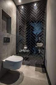 This bathroom's blue and white mosaic tile work together harmoniously to create a modern midcentury dream. 40 Modern Bathroom Tile Designs And Trends Renoguide Australian Renovation Ideas And Inspiration