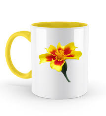 Zauberhafte Gelbe Blume Blute Keramiktasse Keramiktassen Gelbe Blumen