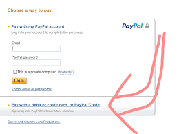 On the occasions where i might make a payment for any goods or services all i need to do is put the purchase amount into the checking account for paypal to then debit the. How To Pay By Credit Card Without A Paypal Account