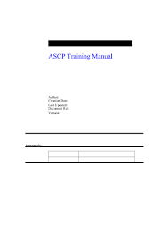 Ascp Training Manual_v1 2